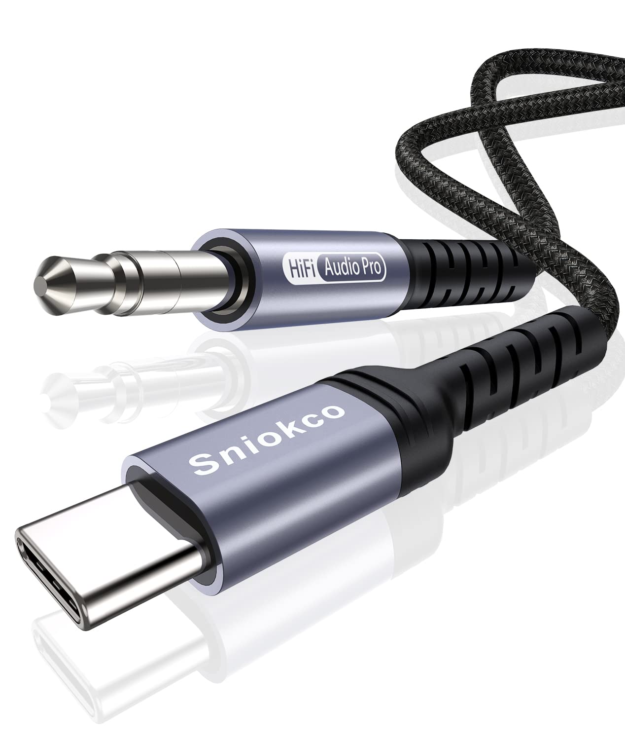Sniokco 2024 Newest USB C to 3.5mm Audio Aux Jack Cable, Type C to 3.5mm Headpho...