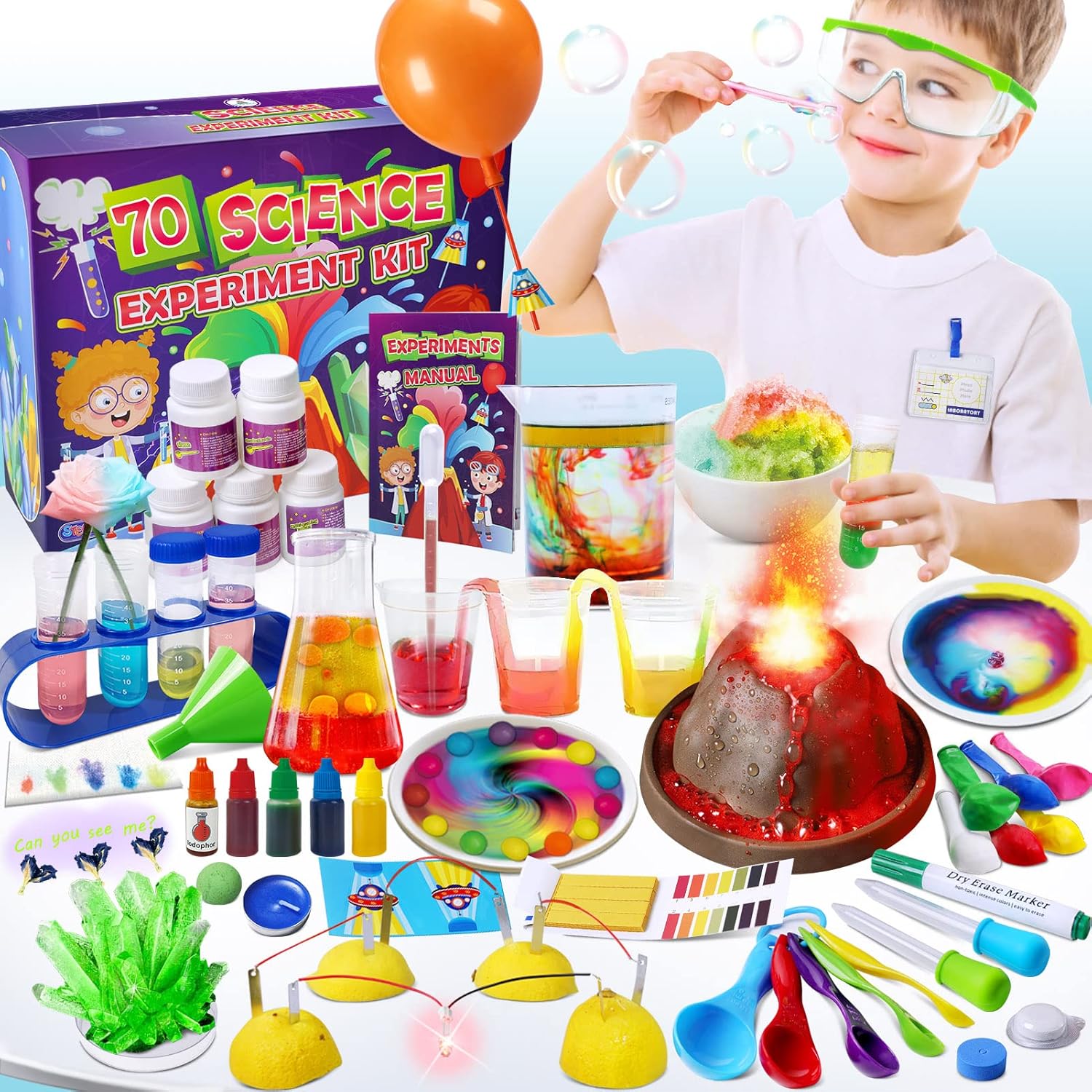 JOPSHEEN 70 Lab Experiments Science Kits for Kids, Science Projects STEM Activie...