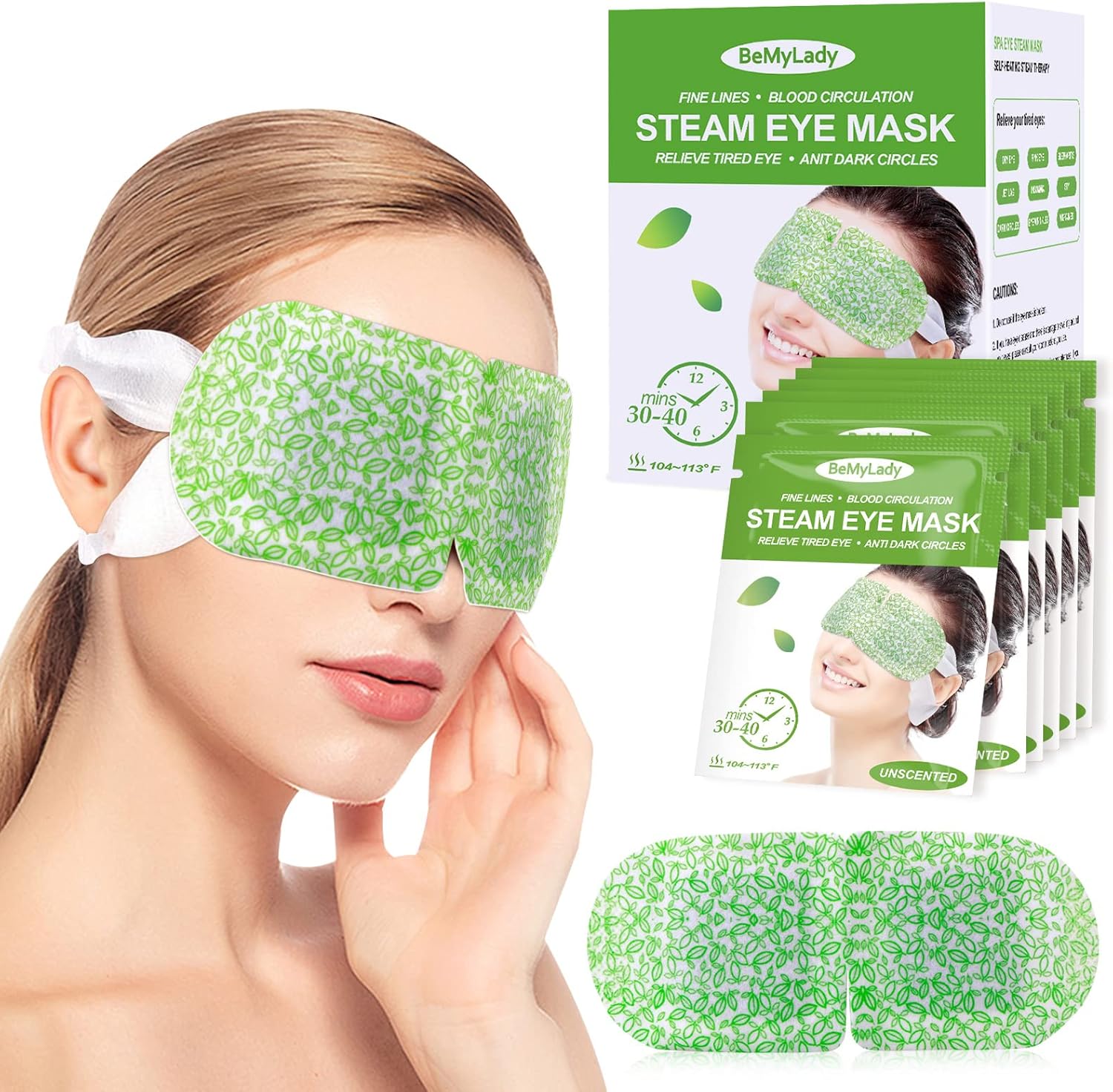 16Pcs Heated Eye Mask for Dry Eyes Steam Eye Mask Self Heating Eye Mask Relieve...