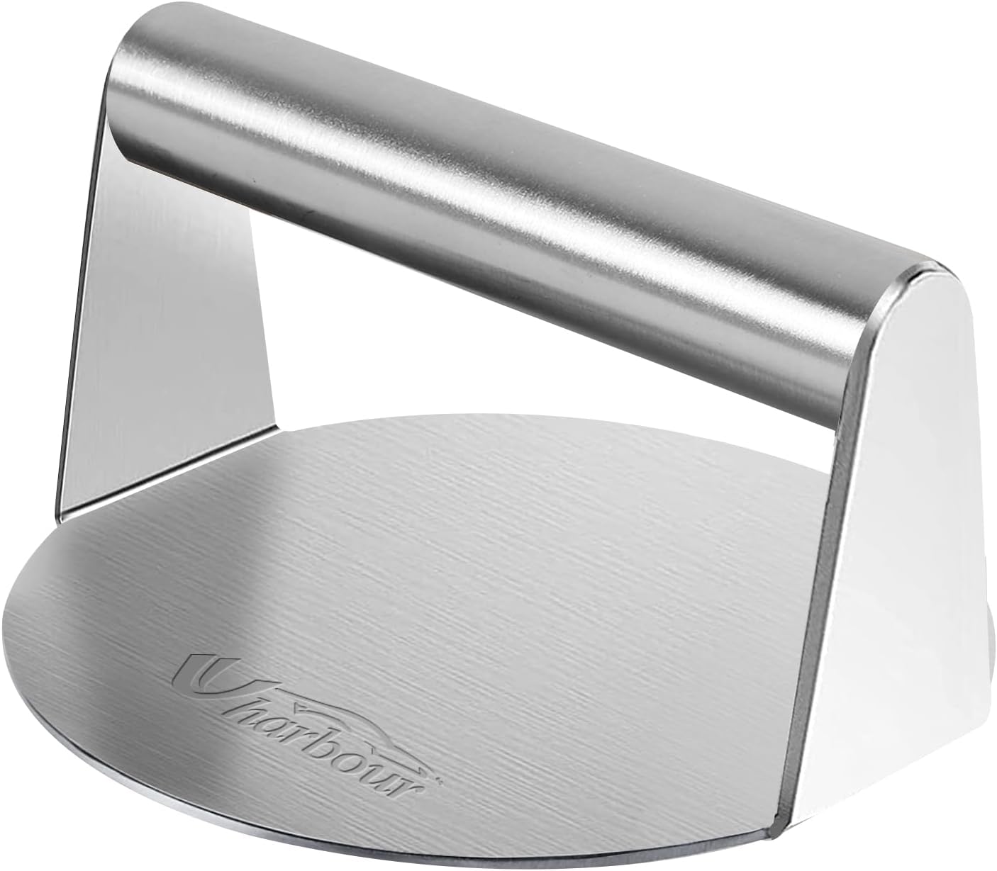 UHARBOUR Smash Burger Press, 14.4cm/5.6inch Stainless Steel Burger Smasher for B...