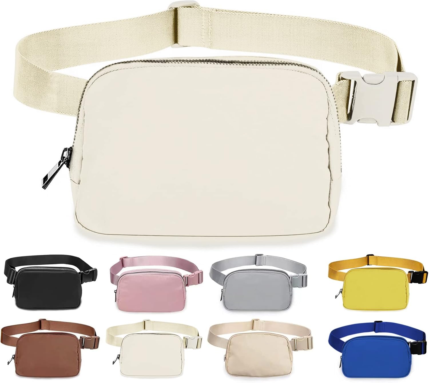 Bomvabe Waist Bag for Women Bum Bag Dupes Fashion Shoulder Bag Lulu Waist Bag wi...