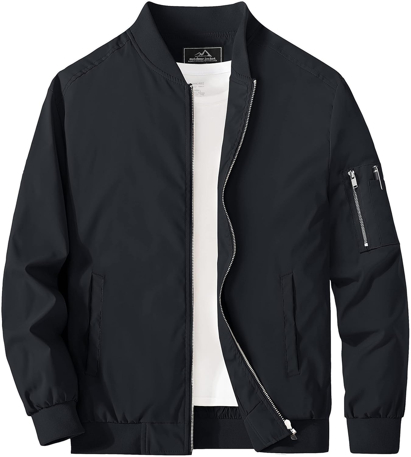 MAGCOMSEN Men's Jacket Lightweight Bomber Jacket Casual Windbreaker Jackets Wind...