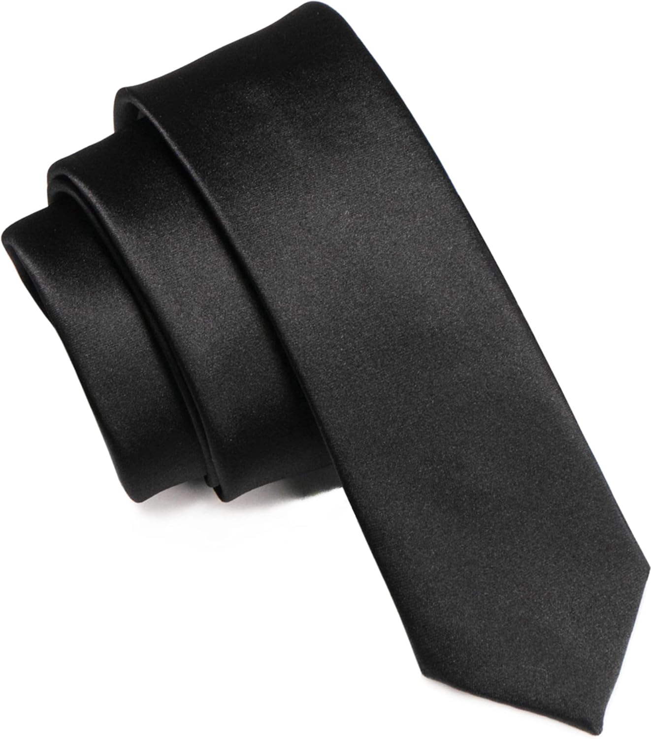 RBOCOTT Skinny Tie, High-Quality Tie for Men Party and Business, Affordable Blac...
