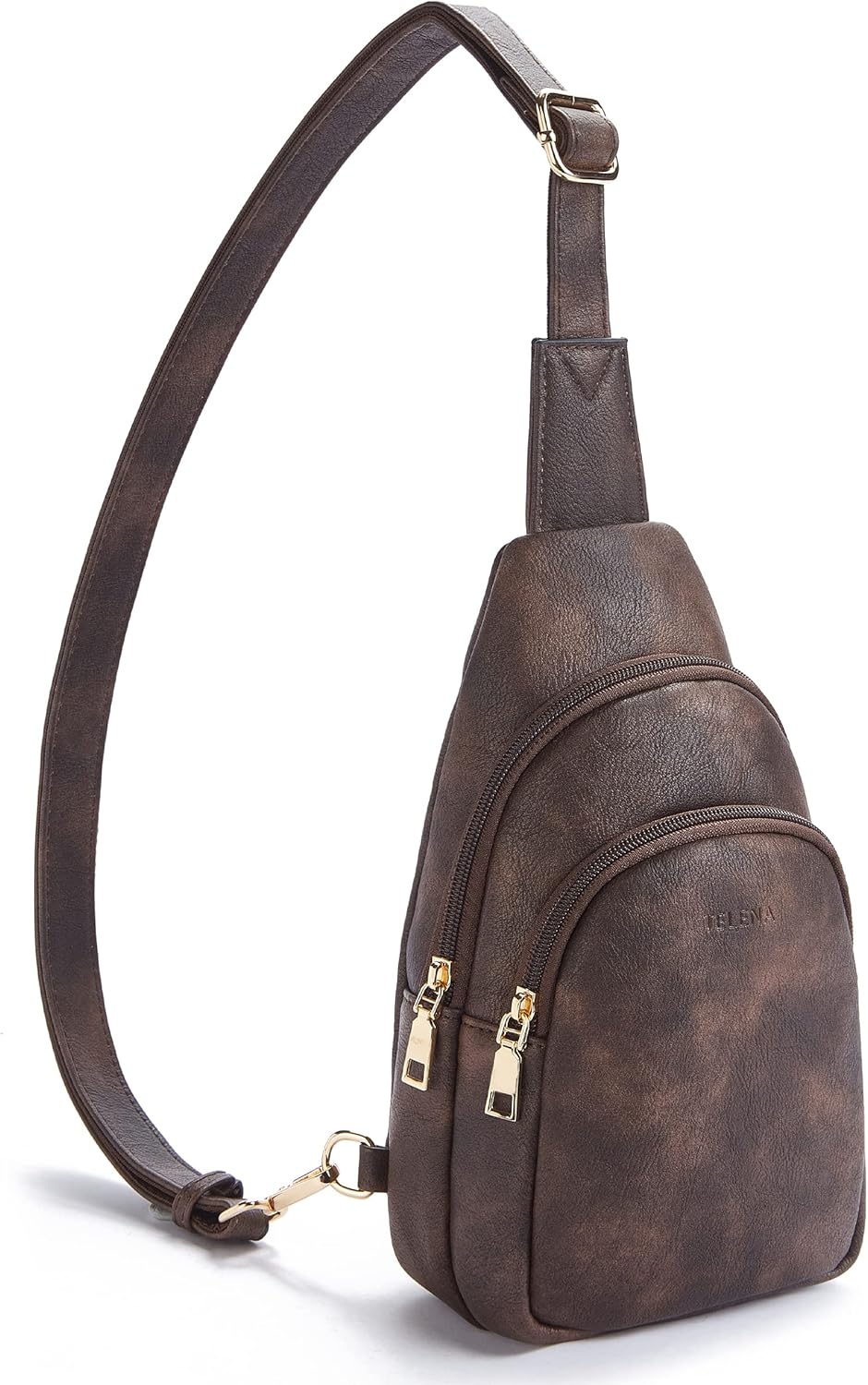 Telena Small Sling Bag for Women Leather Crossbody Fanny Packs Chest Bag for Wom...