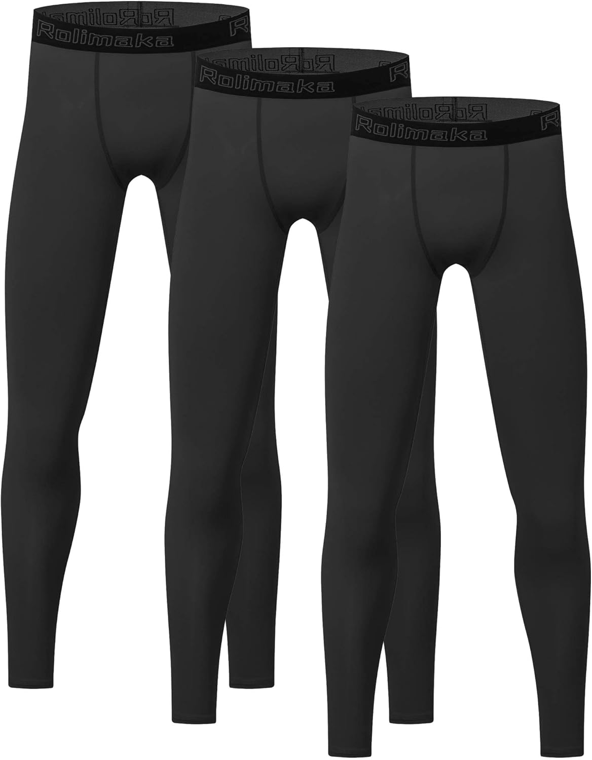 4 or 3 Pack Youth Boys' Compression Leggings Tights Athletic Pants Sports Base L...