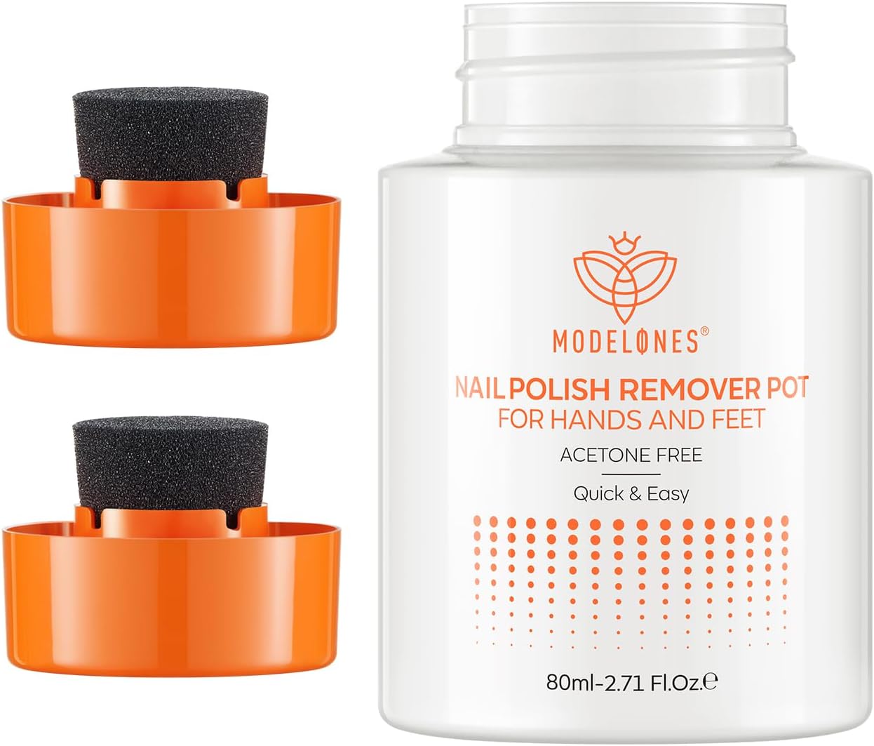 Modelones Nail Polish Remover Pot Acetone-Free & Non-Drying Nail Polish Remover...