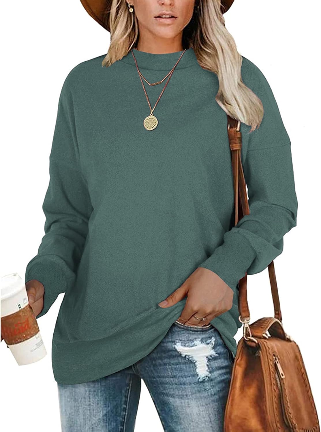 PLMOKEN Plus Size Sweatshirts, Special Casual Long Sleeve Sweatshirts for Women,...