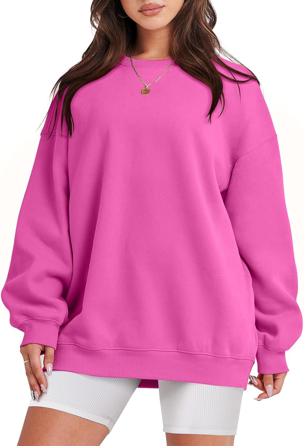ANRABESS Women Oversized Sweatshirts, Special Hoodies Fleece Crewneck Pullover T...