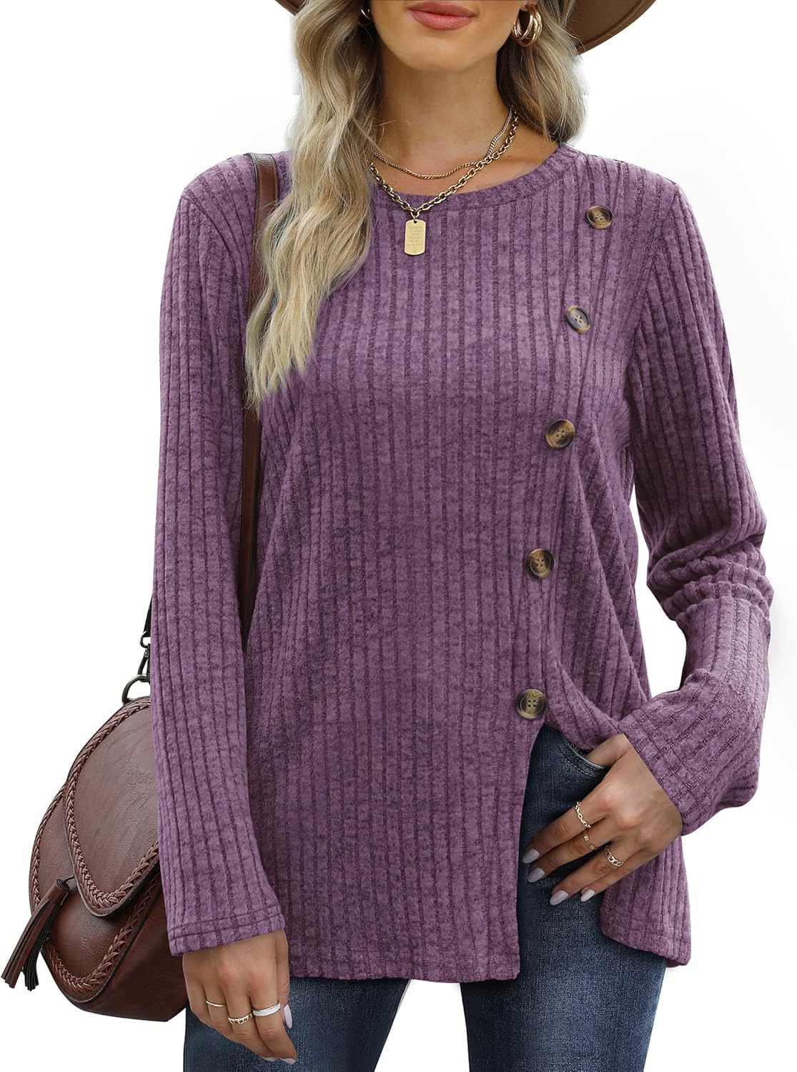 Aokosor Womens Long Sleeve Tops, Special Ladies Lightweight Jumpers, Innovative...