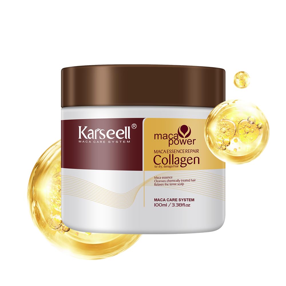 Karseell 3.38floz 100ml Collagen Hair Treatment Deep Repair Conditioning Argan O...