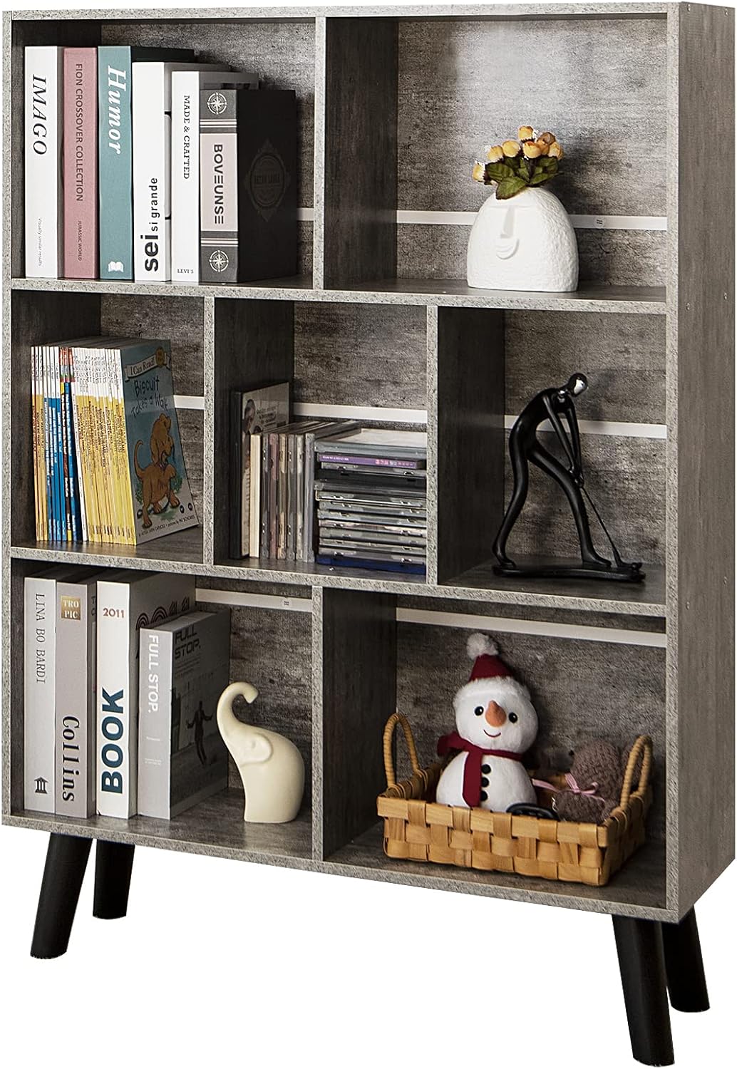 LEYAOYAO Bookshelf Cube Storage Organizer,3 Tier B...