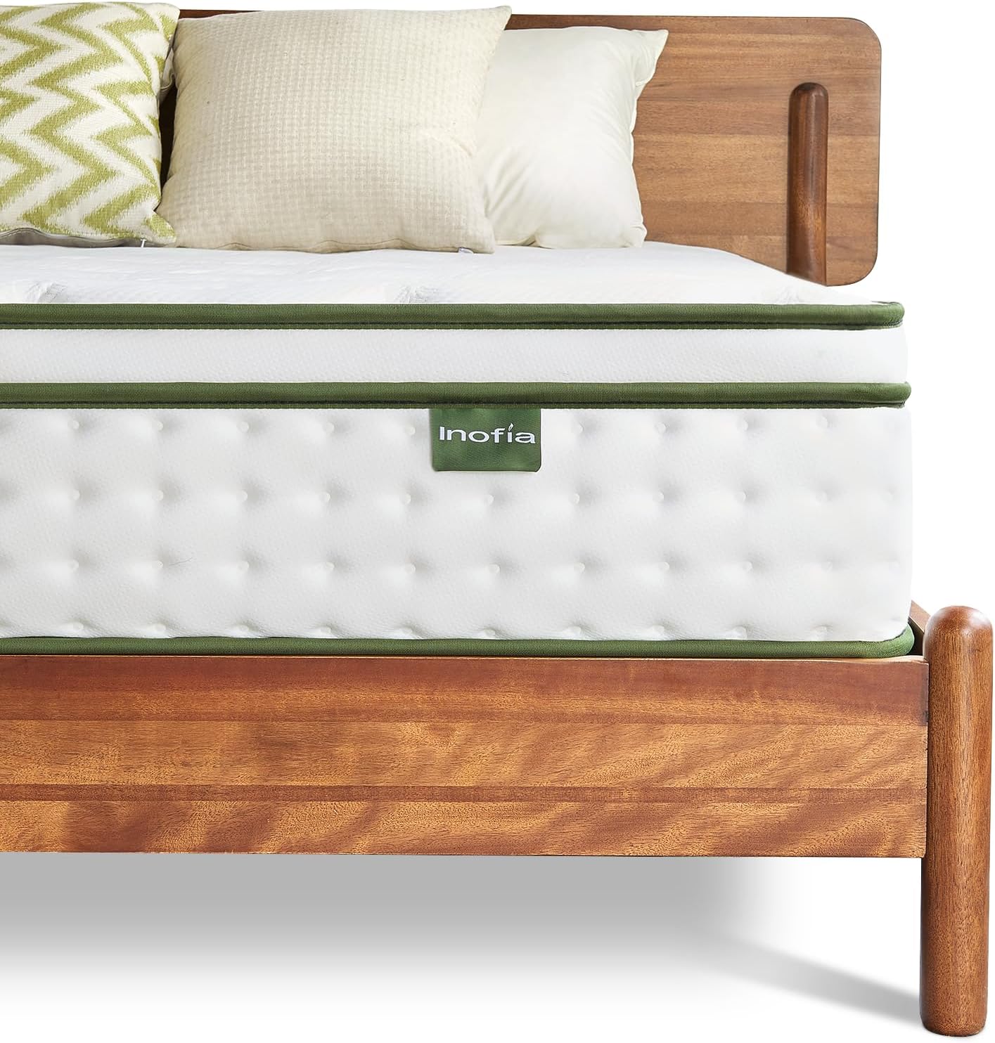 Inofia Super King Mattress Memory Foam 6FT, 10 Inch Hybrid Sprung Mattress in a...