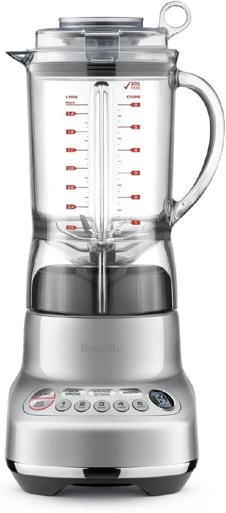 Breville BBL620SIL1AUS1 The Fresh & Furious Food_Blender, 50oz, Silver Silver 50...