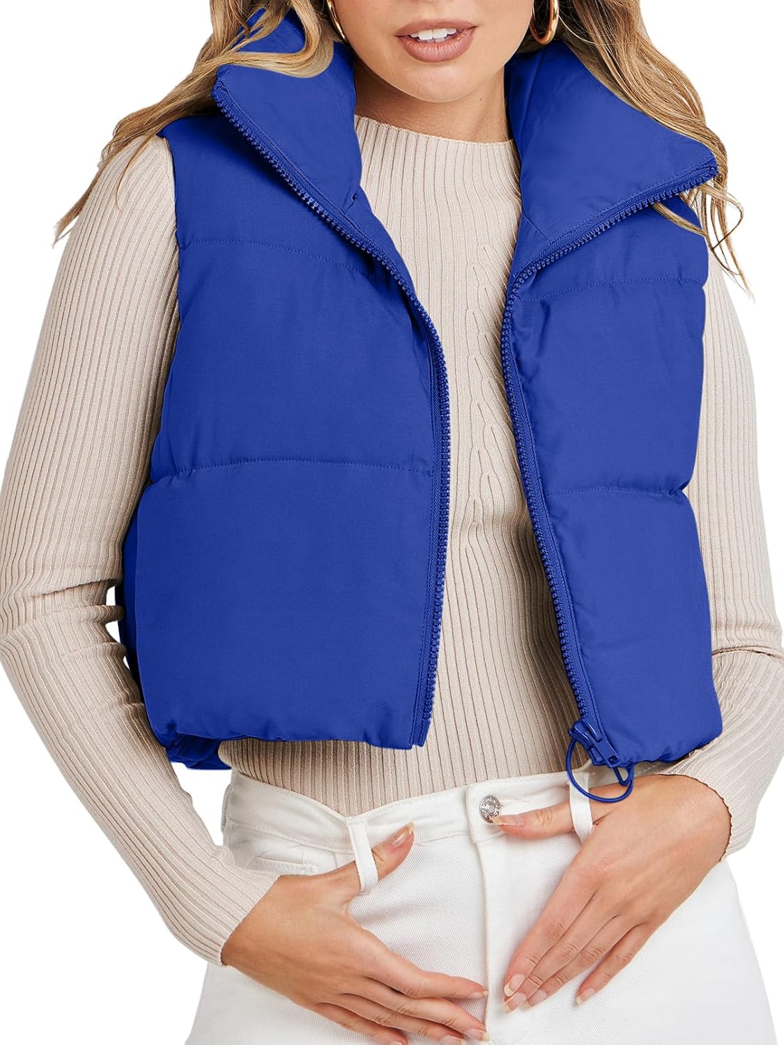 My Fav style Best MEROKEETY Women's Crop Puffer Vest, Special Lightweight Stand...