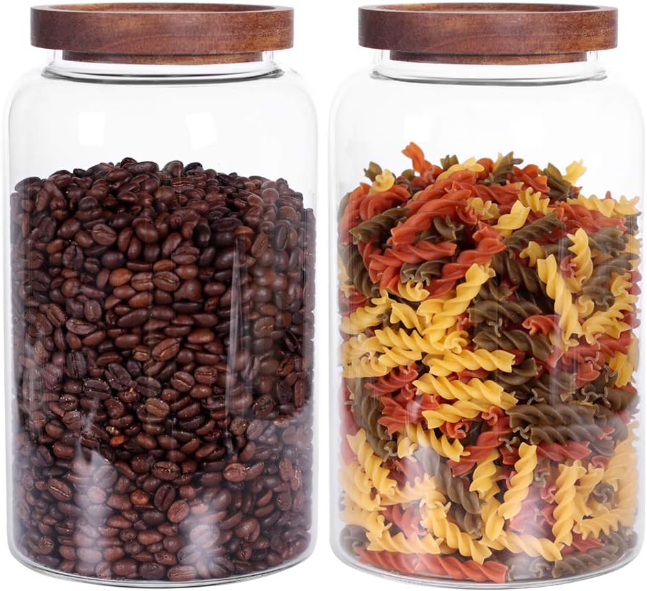 Large Glass Jar, Special Glass Food Containers with Airtight Lid Set, Innovative...