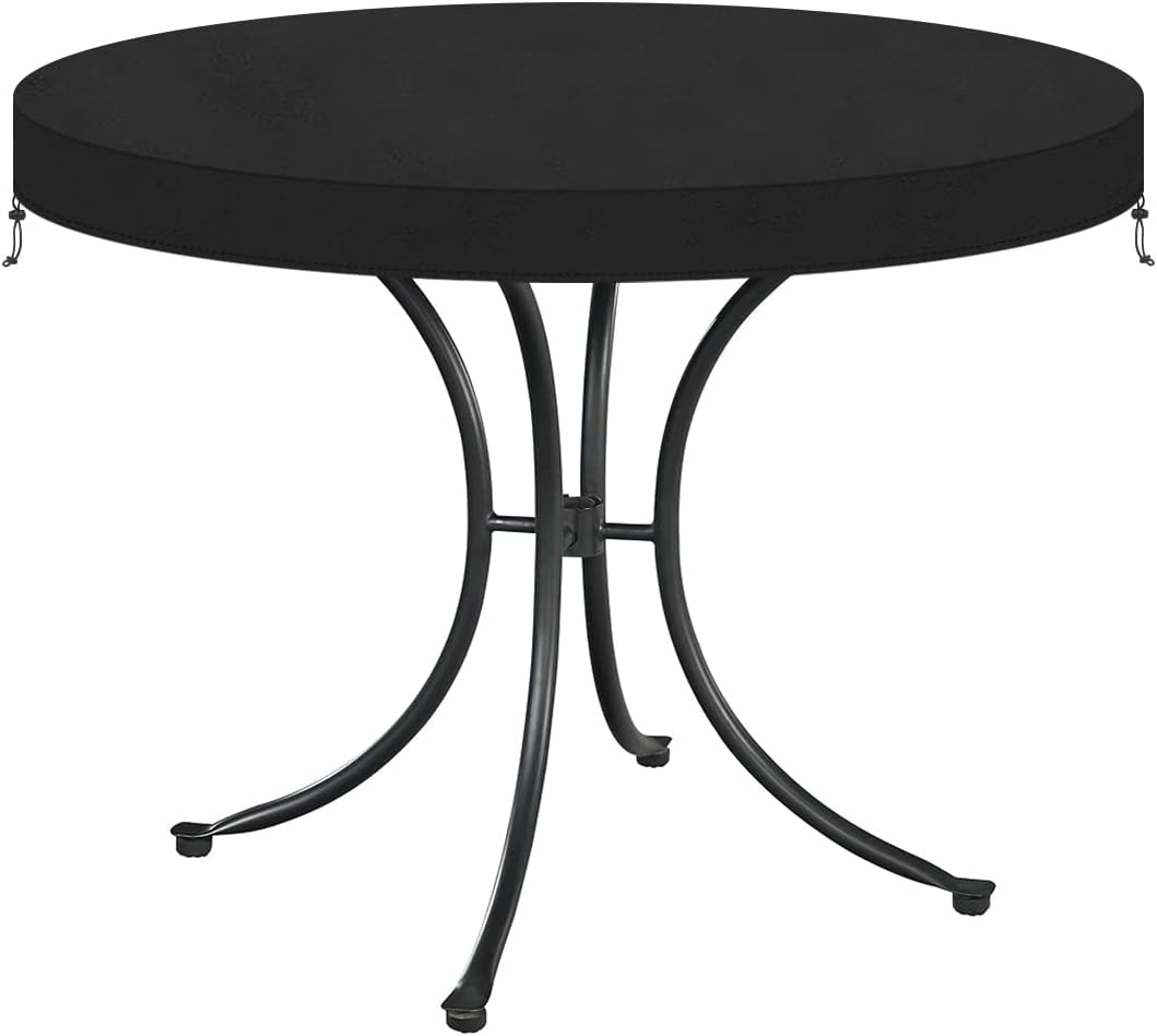 VANSHEIM Circular Table Top Cover Waterproof Garden Round Table Top Cover Outdoo...