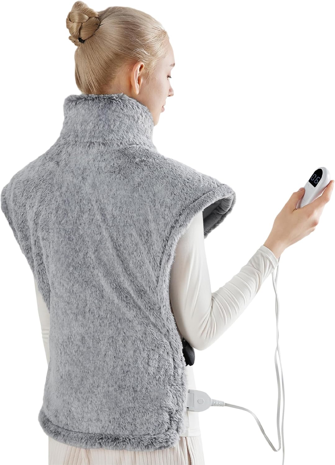 Bedsure Heating Pad for Back Pain Relief, Electric Heated Pad for Neck and Shoul...
