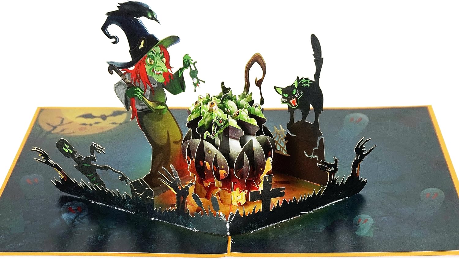 CUTPOPUP Halloween Cards Pop Up, Trick or Treat, 3D Pop Up Greeting Halloween Ca...