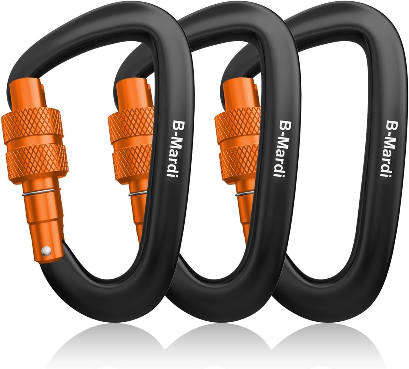 Carabiner Clips Heavy Duty 12kN (2697 lbs)-Lightweight Locking Carabiners for Ca...