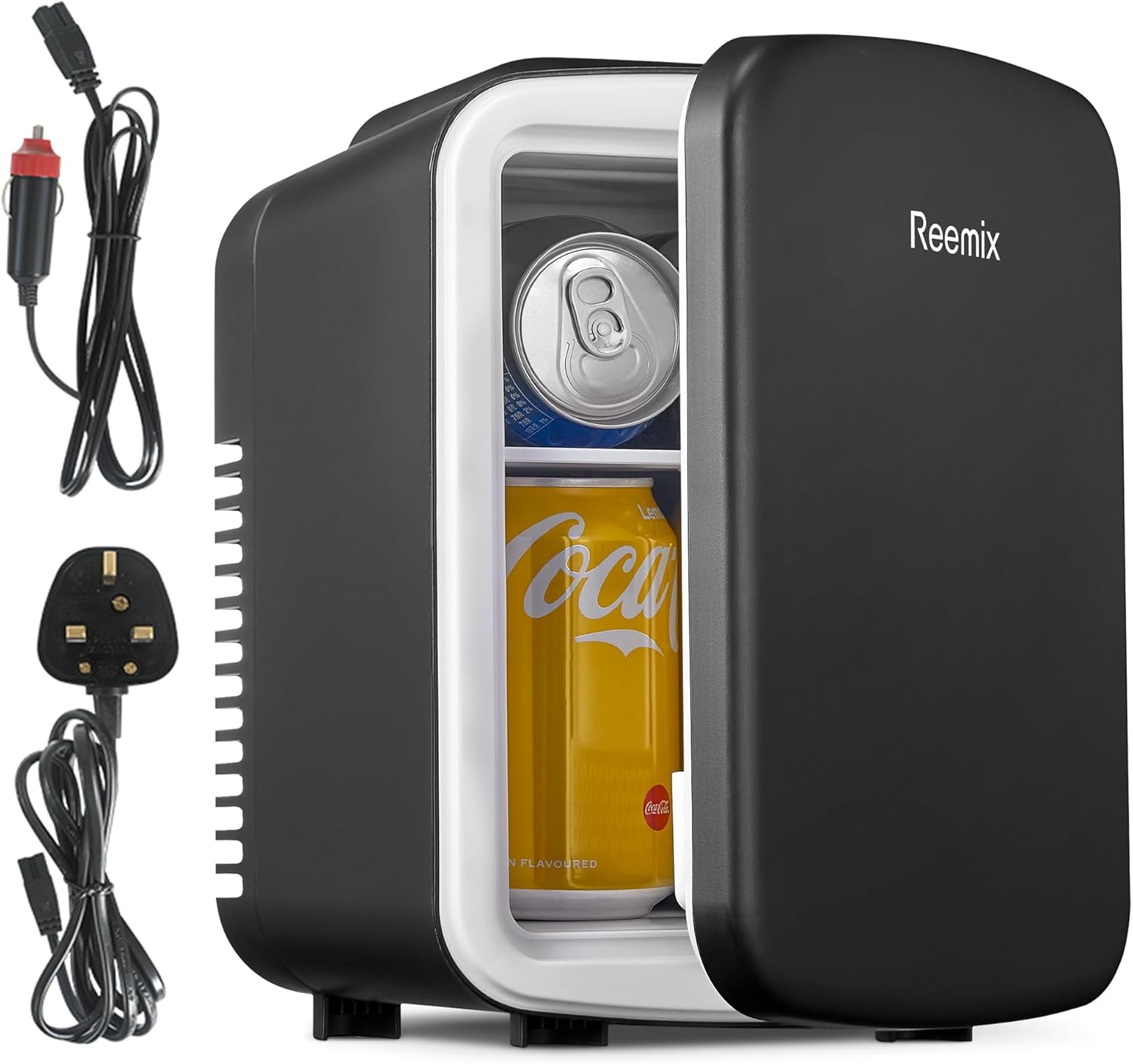 Mini Fridge 4 Litre, 6 Can Portable AC+DC Power Cooler & Warmer, Portable Small...