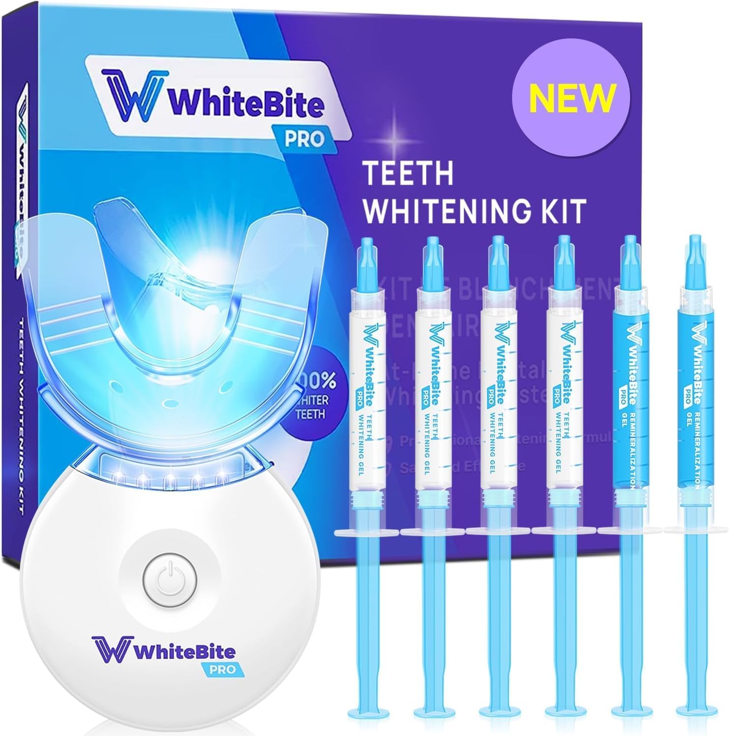 Whitebite Pro Professional Teeth Whitening Kit with Gels for Sensitive Teeth: Te...