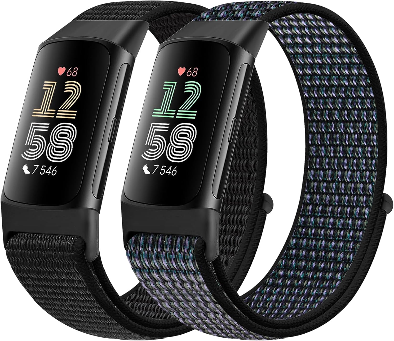 Runostrich Sport Loop Nylon Watch Straps Compatible with Fitbit Charge 6/Charge...