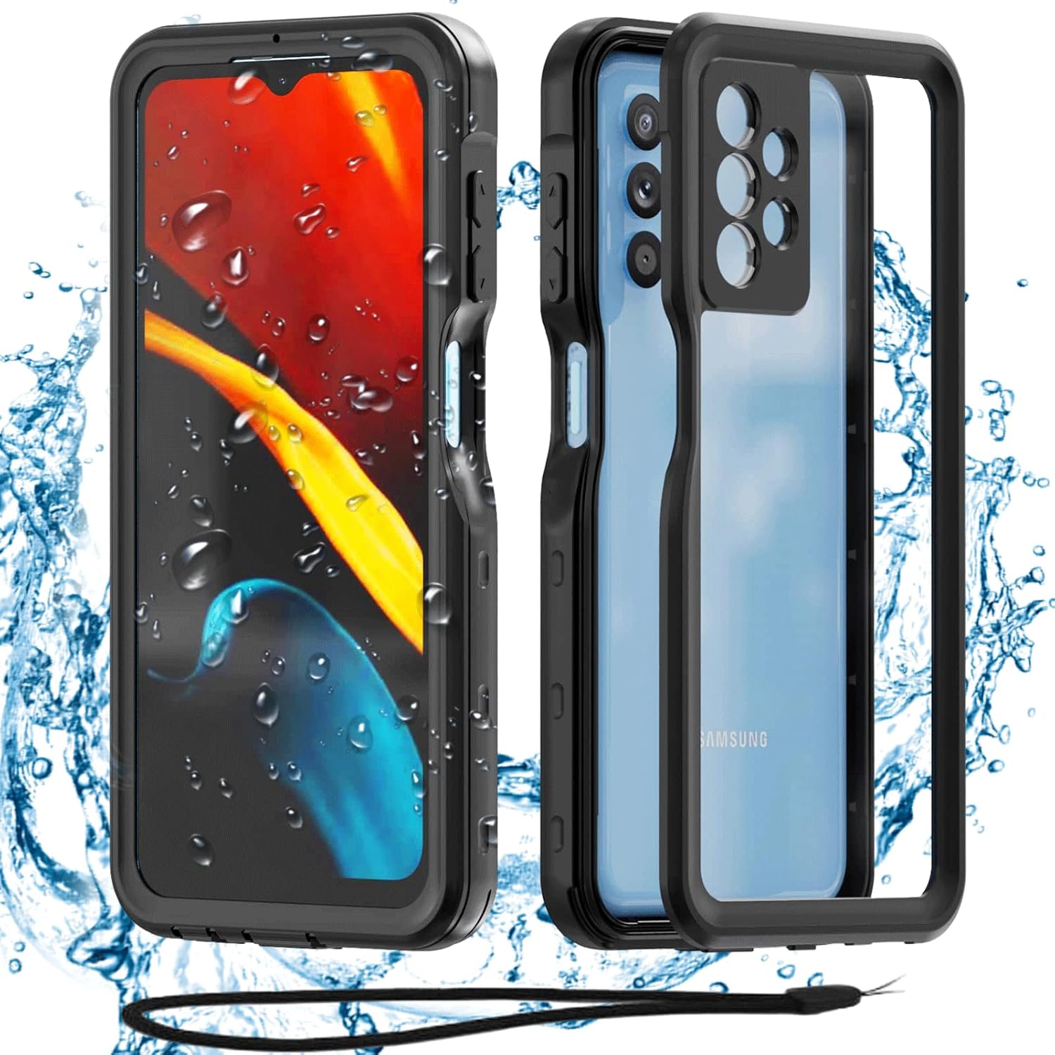 digi marker Waterproof Case For Samsung Galaxy A13 4G,IP68 Waterproof Shockproof...