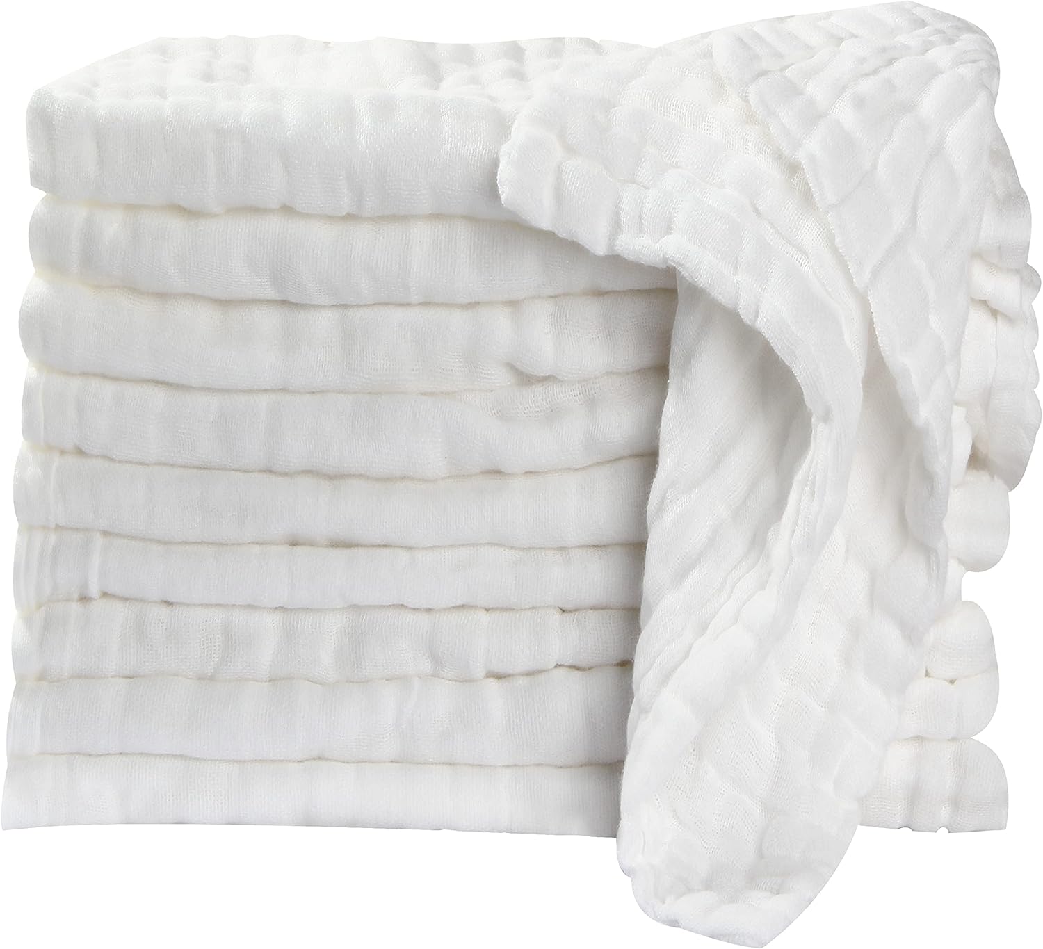 koo-dib Baby Muslin Washcloths Muslin Squares Baby Essentials for Newborn Muslin...