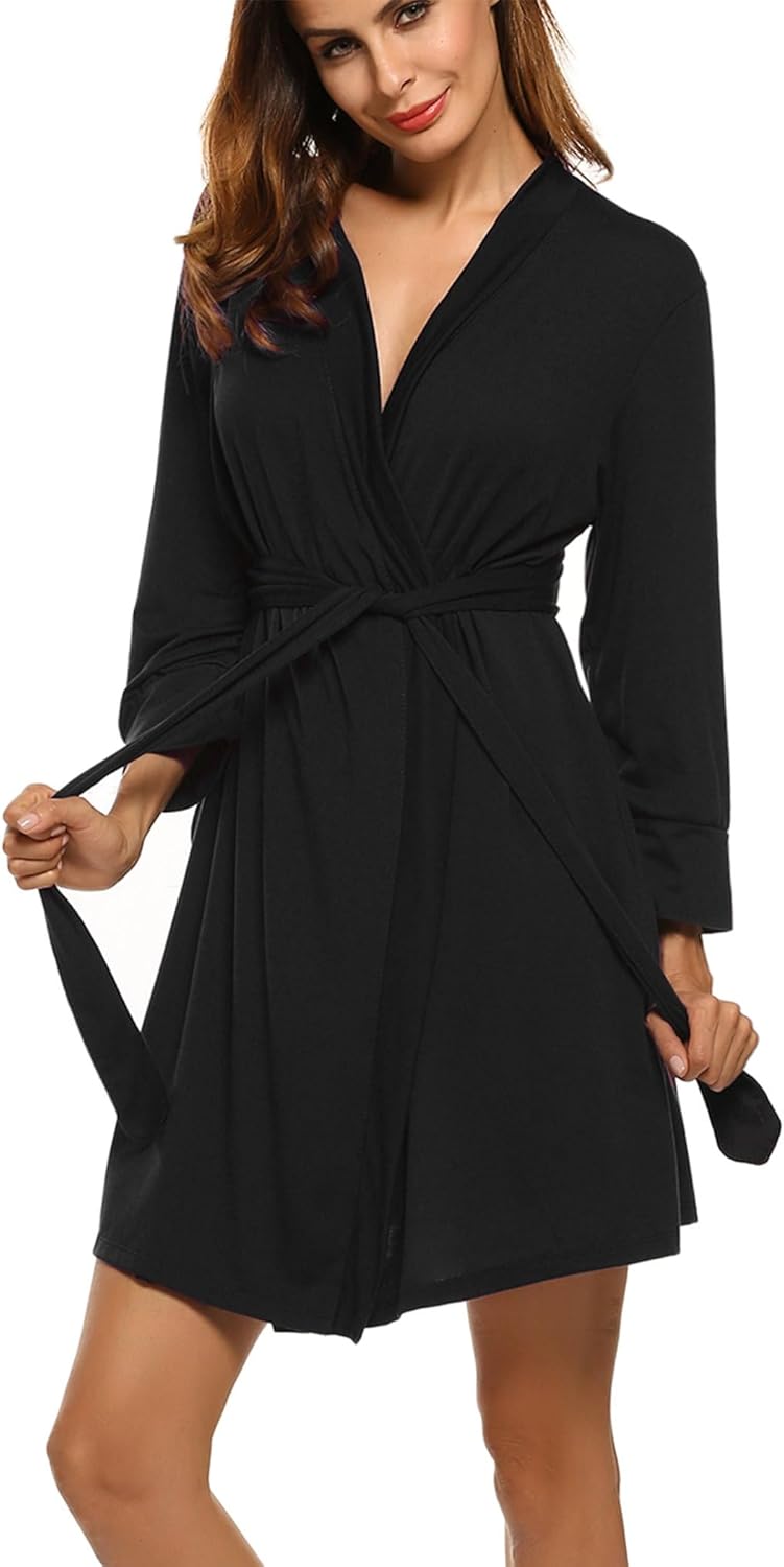 HOTOUCH Womens Robe, Special Lightweight Cotton Robes for Comfort, Innovative Sh...