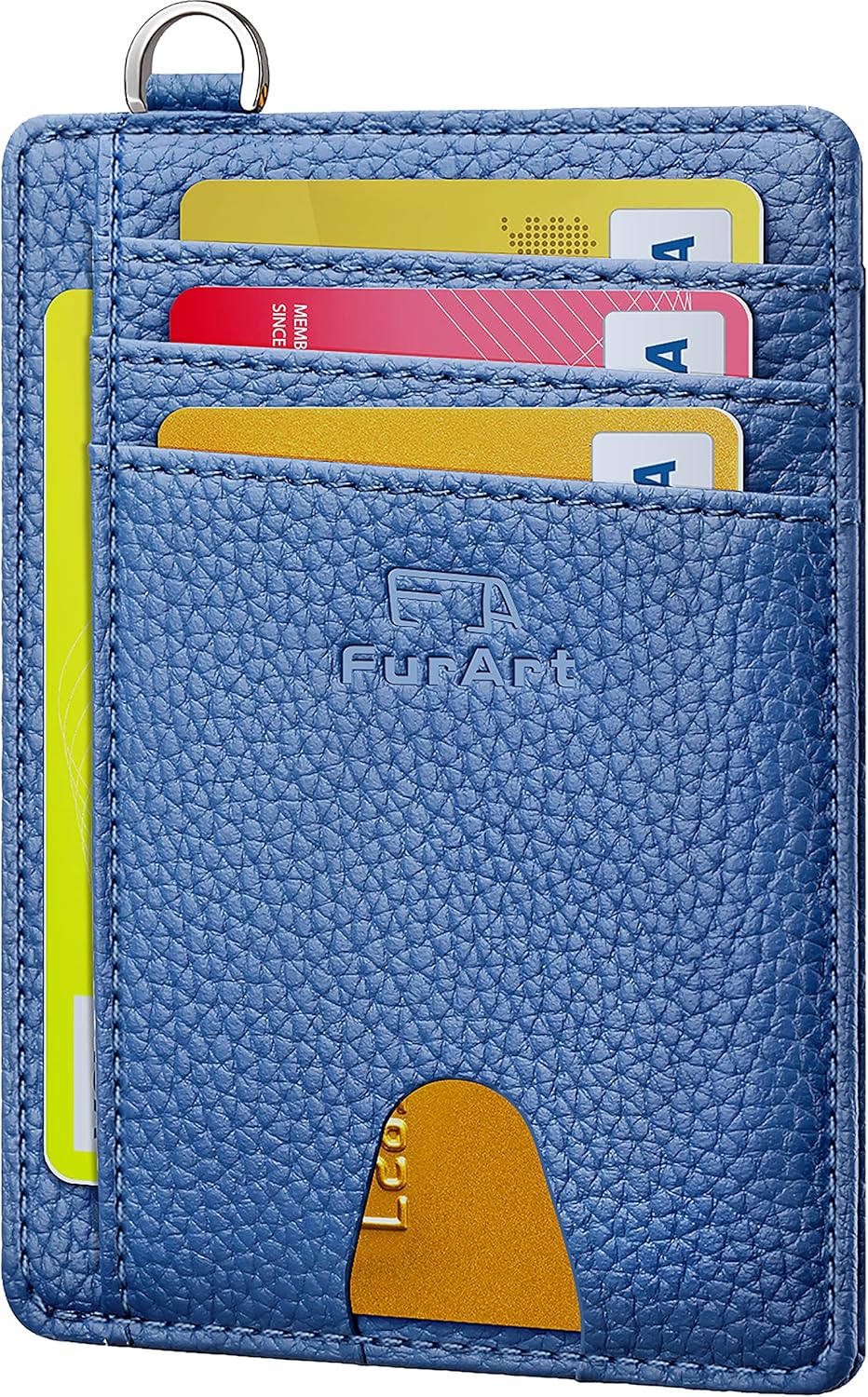 FurArt Credit Card Holder Wallet, Slim RFID Blocking Minimalist Women's Card Wal...