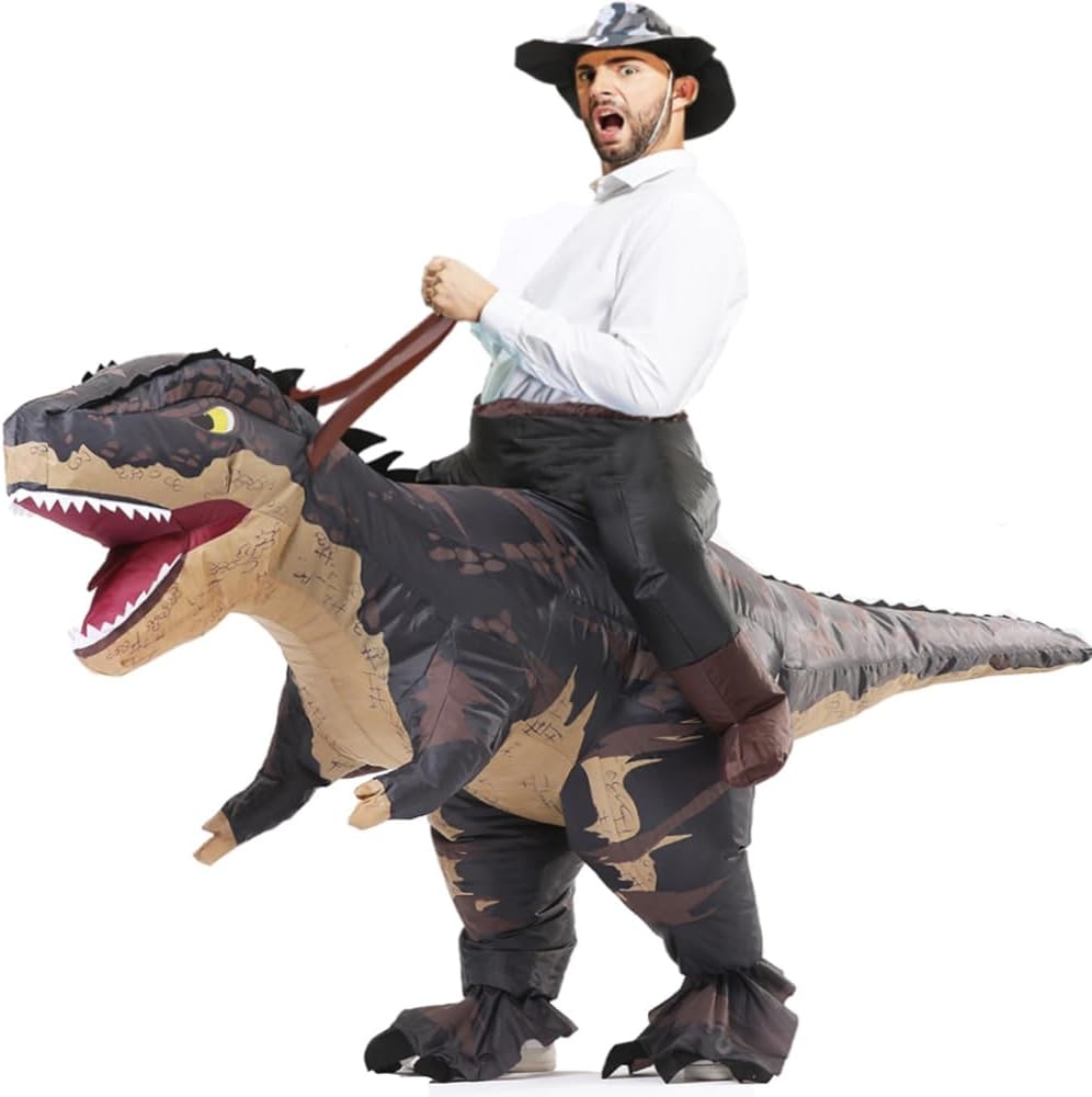 Rafalacy Inflatable Dinosaur Costumes Adult Size T-REX Ride on Halloween Costume...