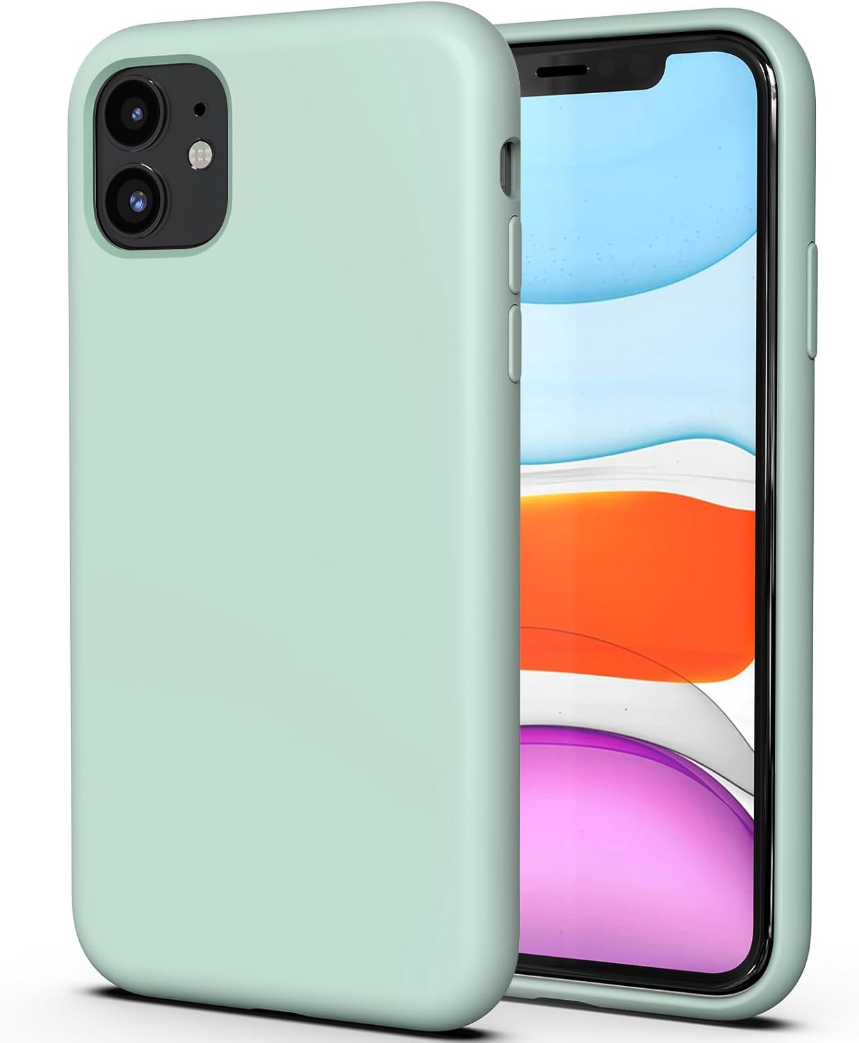 TAXXOE Silicone Case with iPhone 11 Case Soft Ultra Slim Protective Shockproof L...