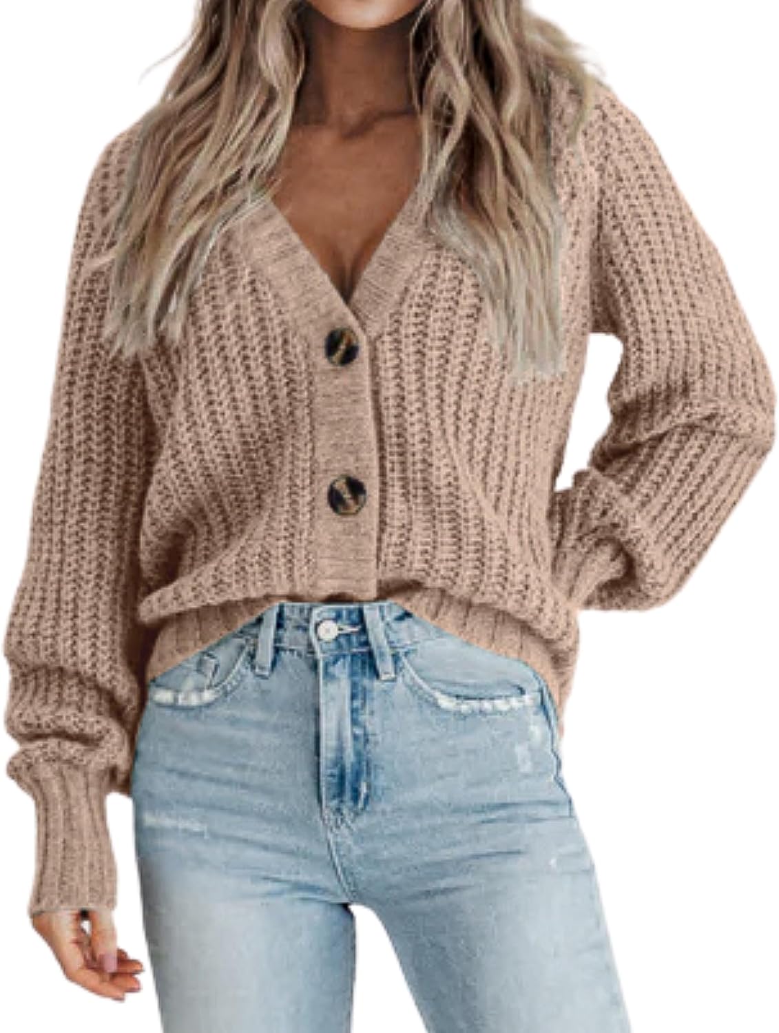 Zeagoo Women's Chunky Knit Cardigans, Special Fall 2024 Loose Cardigan Sweaters,...