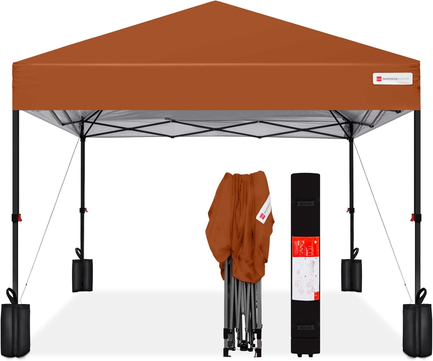 Best Choice Products 12x12ft 1-Person Setup Pop Up Canopy Tent Instant Portable...
