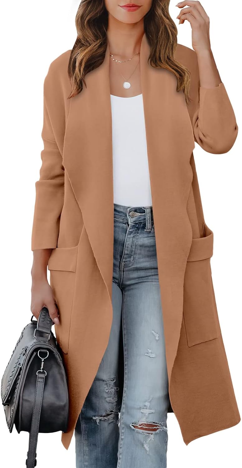 ANRABESS Women's Long Cardigan Sweater, Special 2024 Fall Fashion Casual Sweater...