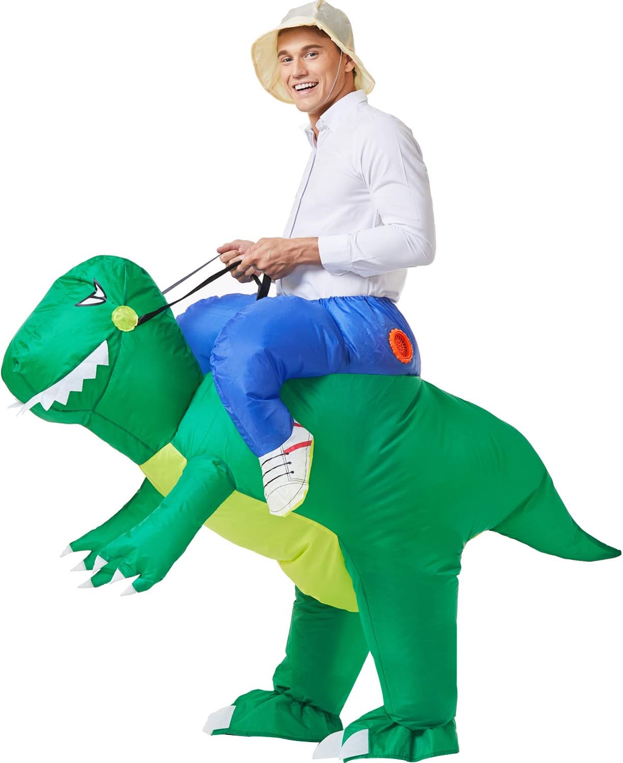 Inflatable Dinosaur Costume Adult,T-Rex Dress Costume Adult,Blow up Dinosaur Hal...