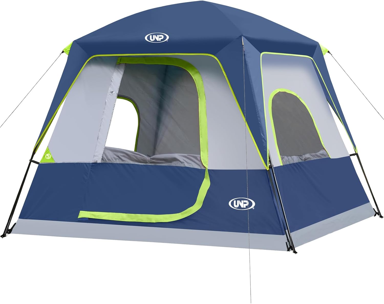 UNP 4-Person Tent, Portable Cabin Tent, Camping Tent 4-Person Easy Set Up, Water...