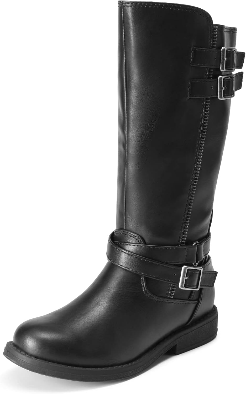 DREAM PAIRS Girls Knee High Fashion Riding Boots 13 Little Kid Black/03