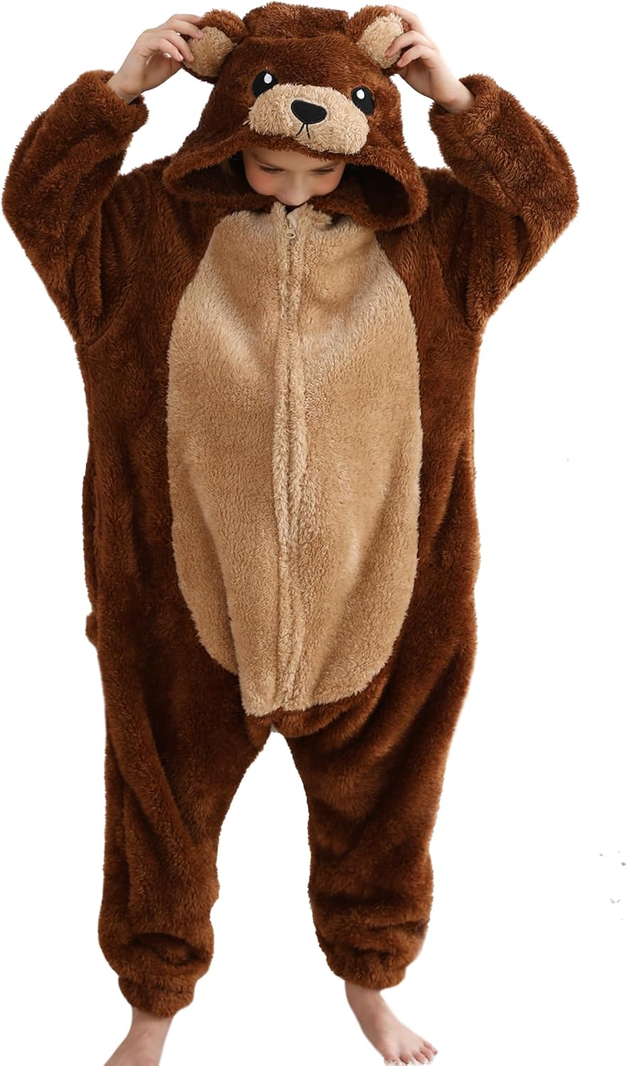 DELEY Unisex One Piece Adult Onesie, Animal Pajamas Halloween Cosplay Costume fo...
