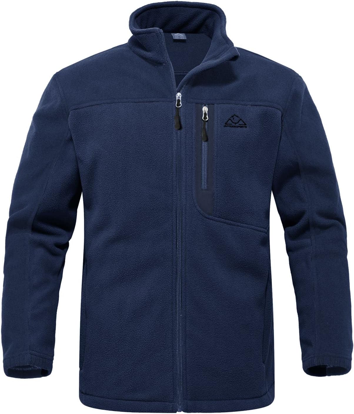 Rdruko Men's Fleece Jackets, Special Full Zip Lightweight Outdoor Hiking Jackets...