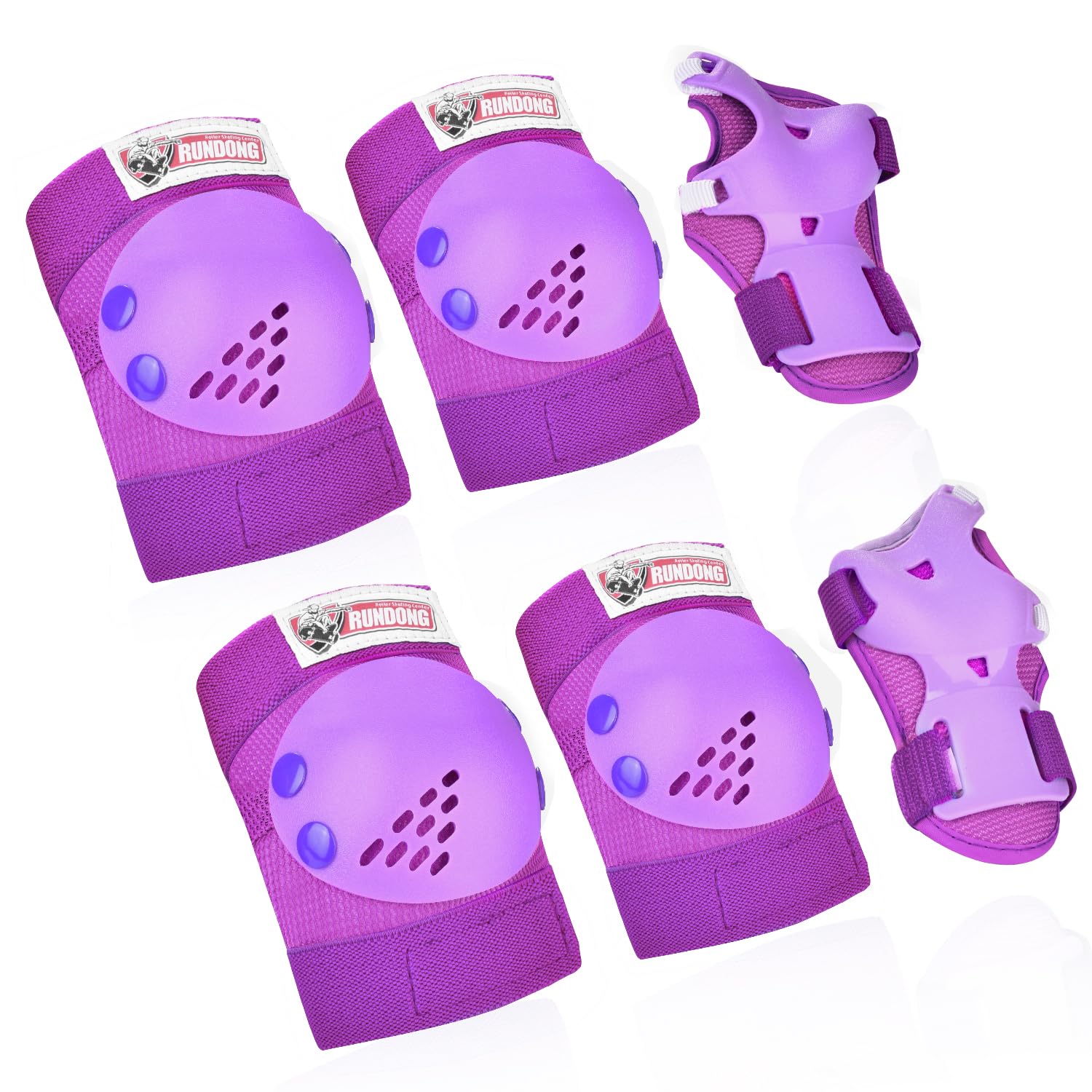 Knee Pads Kids Elbow Pads Wrist Guards Set Child Protective Gear Set, for 3-15 Y...