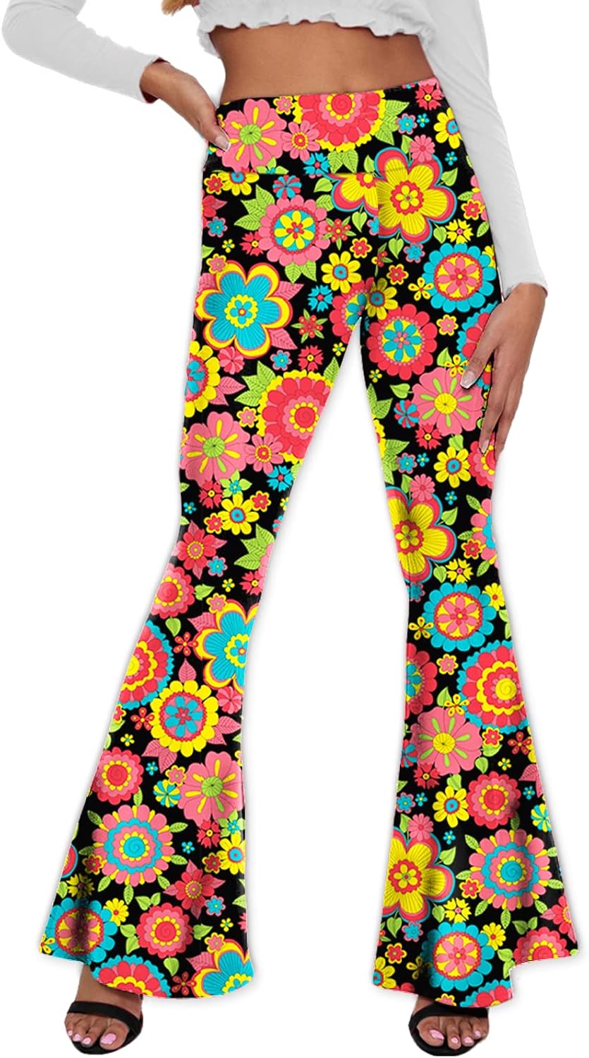 High-Quality Deerose Women's Pants, Special High Waist Stretch Bell Bottom Pants...