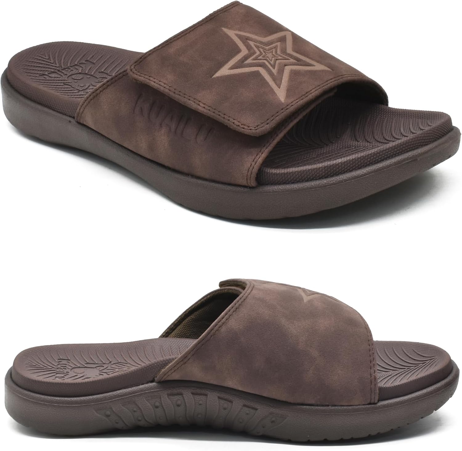 KuaiLu Mens Slides, Special Sport Sandals with Soft Cushion, Innovative Sandals...
