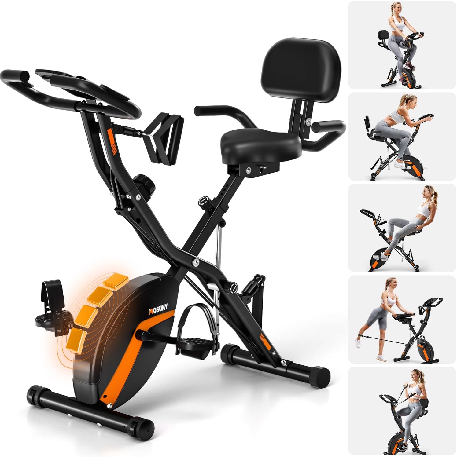 5-in-1 Recumbent Exercise Bike, Premium Stationary Bike Like A Physical Therapis...