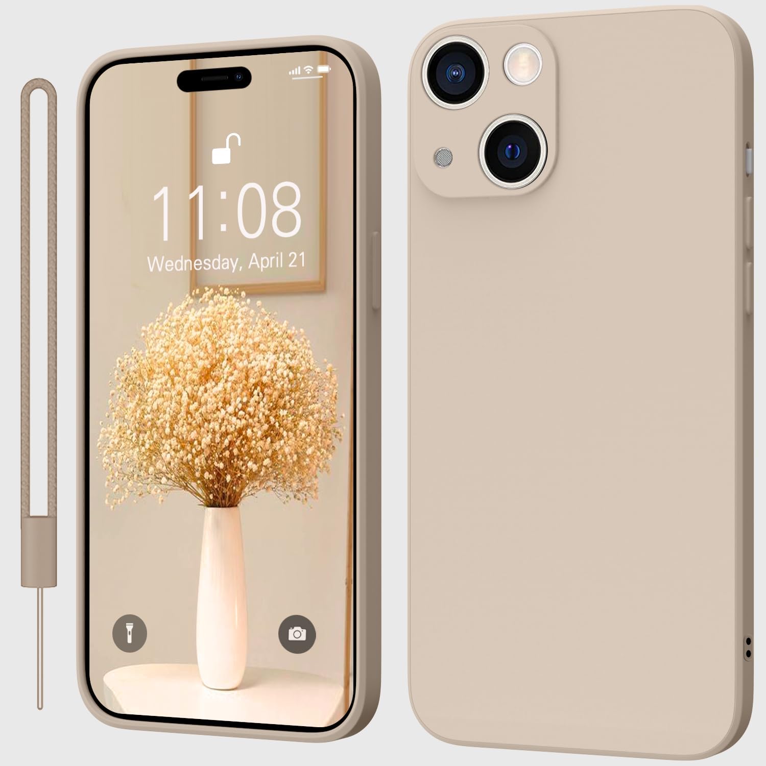 KPPIT Compatible with iPhone 14 Plus case,Silicone Case,Ultra Slim Soft Gel Anti...