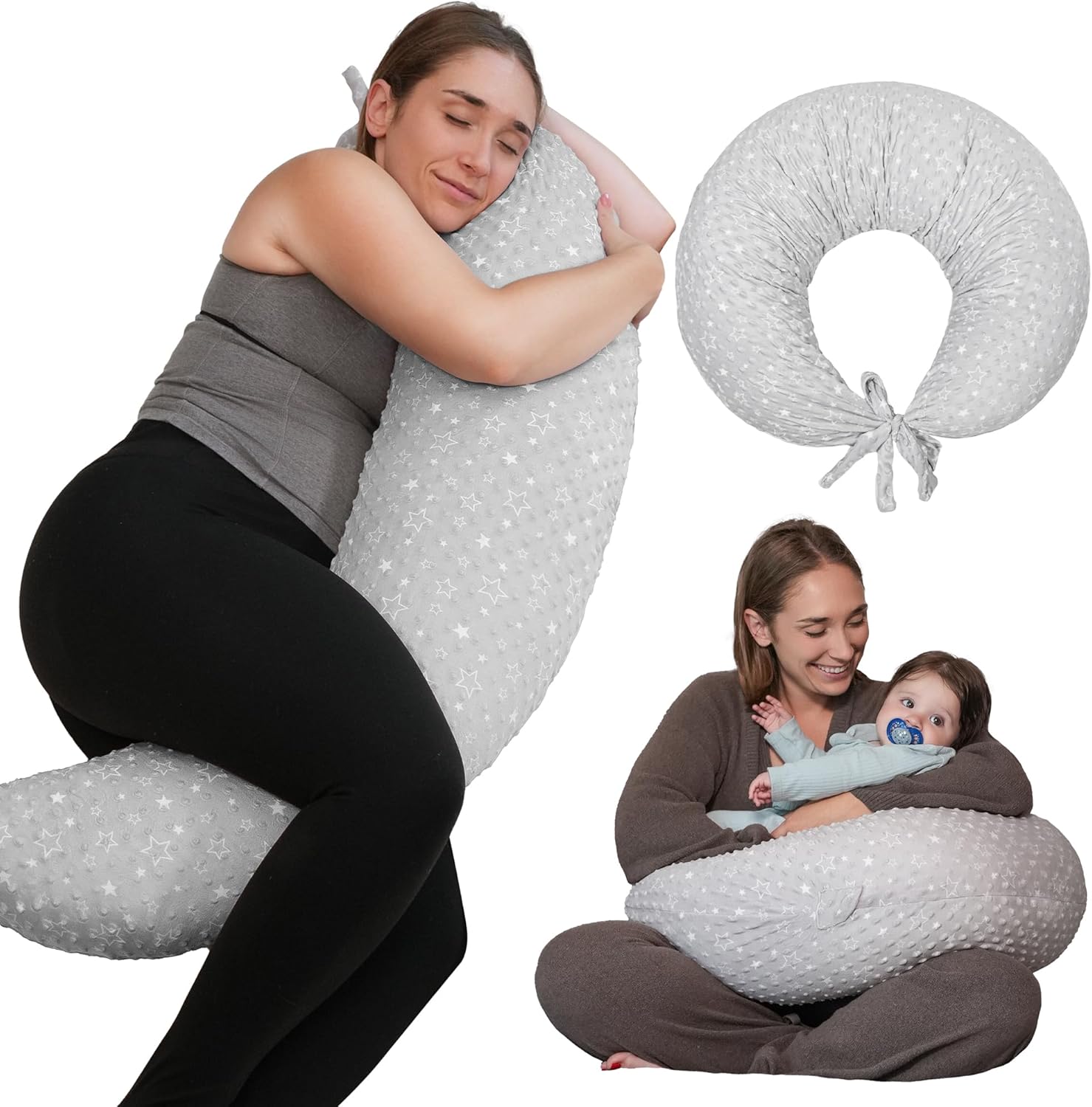 DancesCat Versatile Plus Size Breastfeeding Pillows, Adjustable Breast Feeding P...