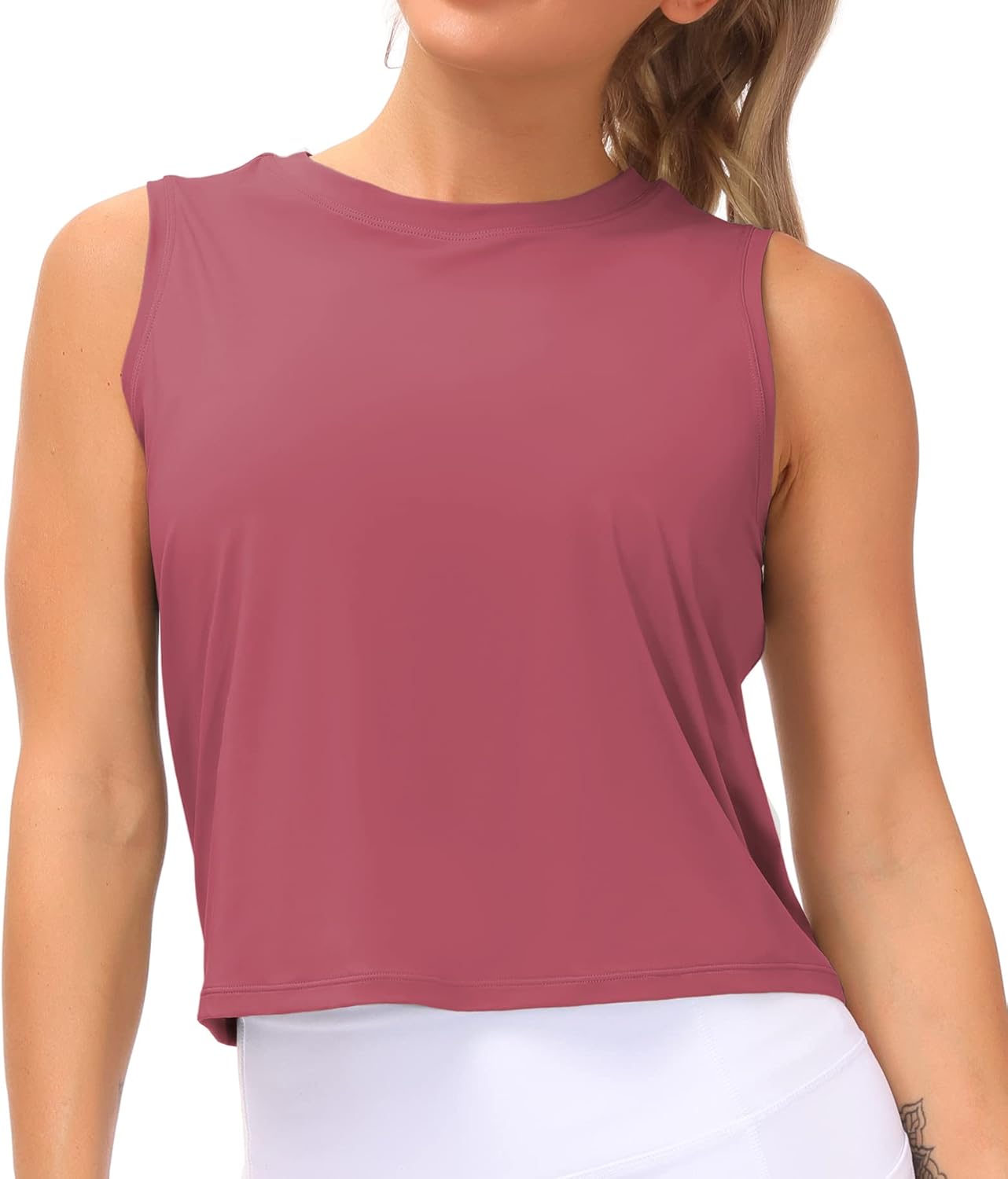 THE GYM PEOPLE Women's Workout Tops, Special Ice Silk Quick Dry Sleeveless Tops,...