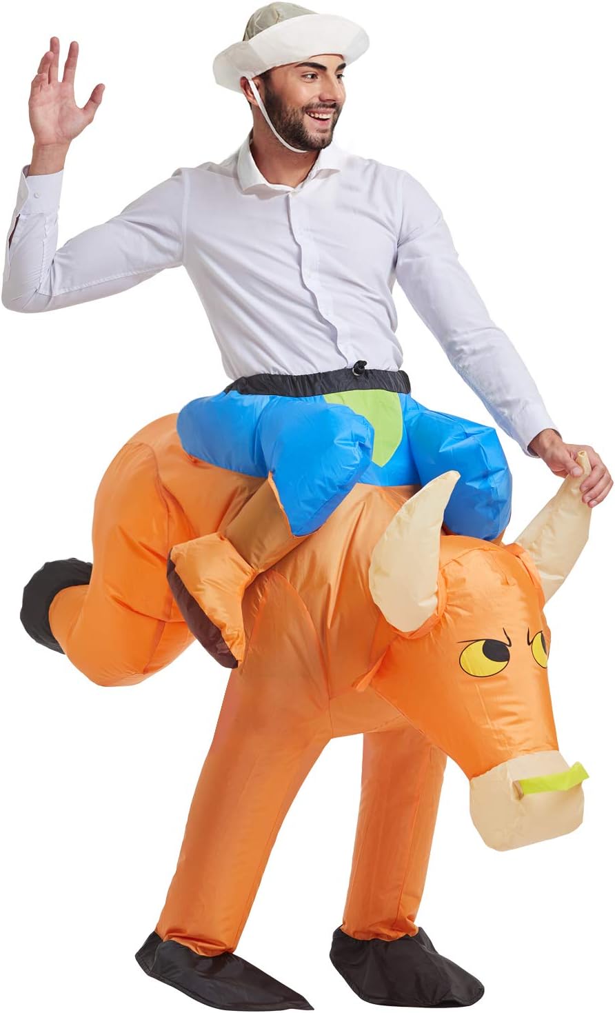 Unique TOLOCO Inflatable Bull Costume, Special Bull Inflatable Costumes Ride, Hi...