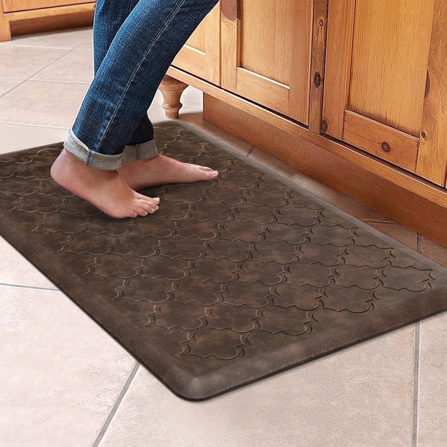 WISELIFE Kitchen Mat Cushioned Anti Fatigue Floor Mat,17.3"x28", Thick Non Slip...