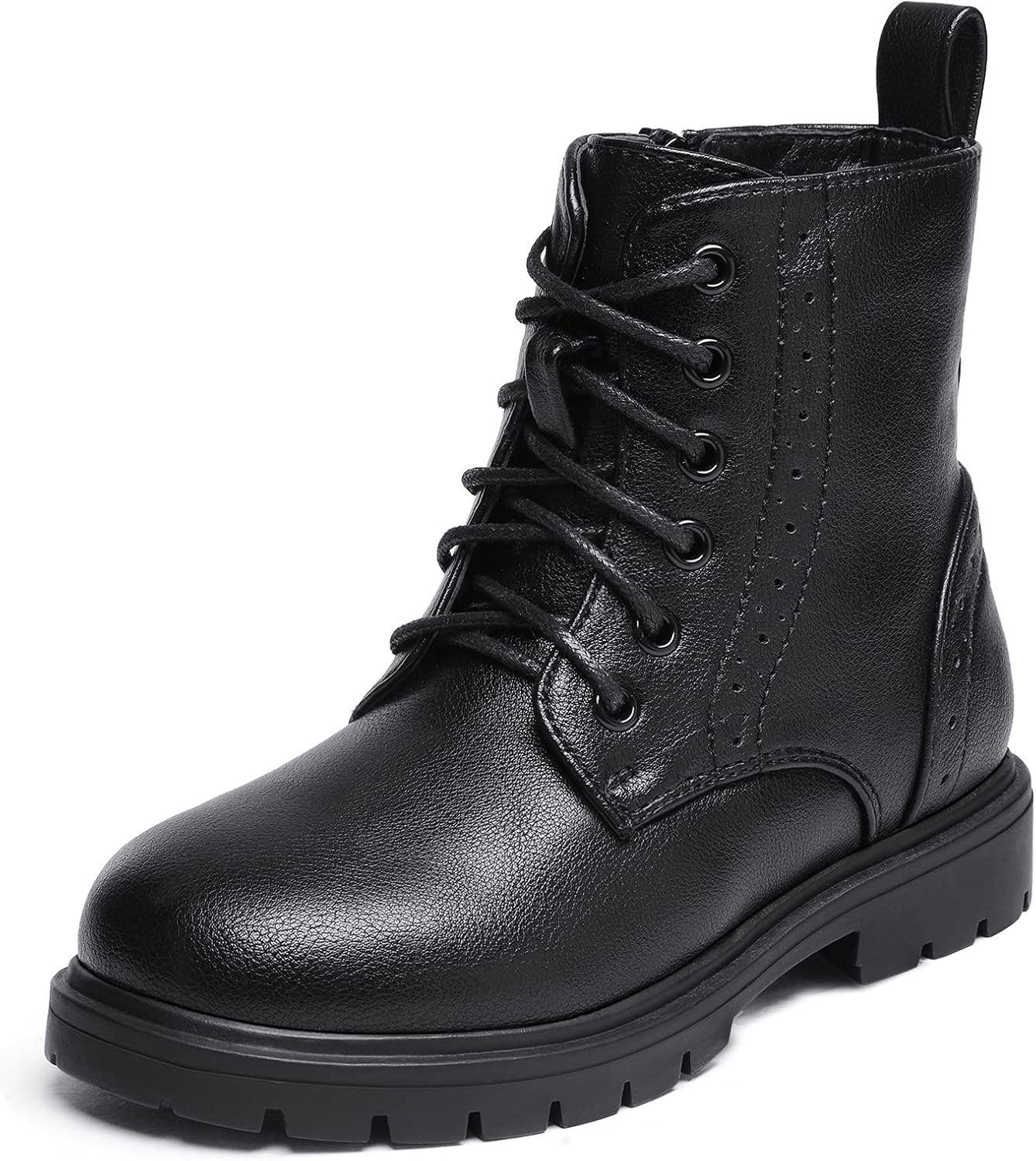 DREAM PAIRS Boys Girls Ankle Boots, Special Combat Boots with Side Zipper, Innov...
